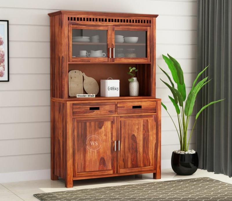 Adolph Hutch Cabinet (Honey Finish) Hutch Cabinets