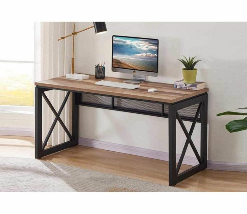 Audra Wood And Metal Industrial Office Desk Executive Tables