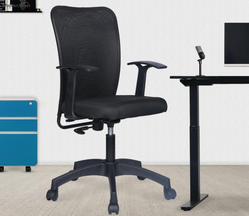 Black Metal Classic Ergonomic Chair Office Chairs