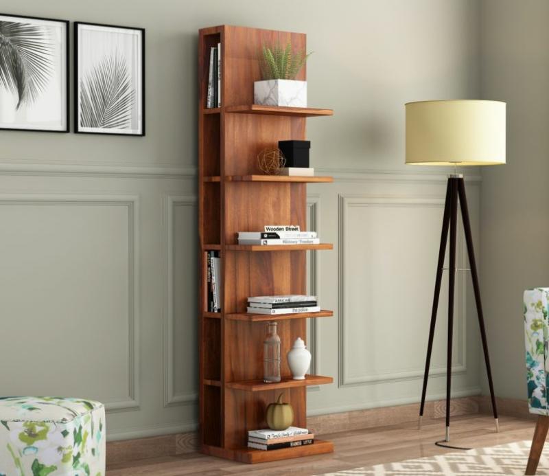 Brin Magazine Rack (Honey Finish) Living Storage