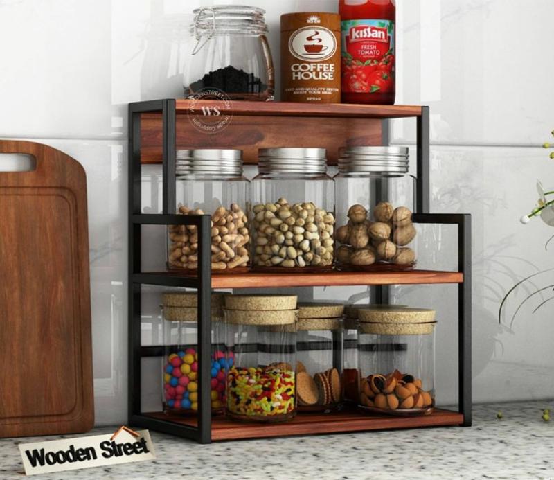 Capper Kitchen Rack (Honey Finish) Kitchen Racks