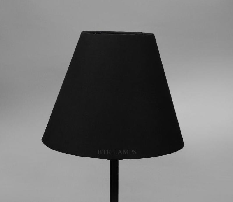 Conical Lampshade For Table Lamp 10 Inches (Black) Lamp Shades