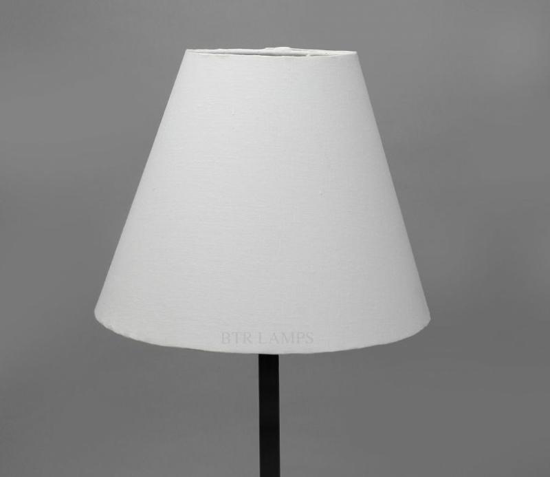 Conical Lampshade For Table Lamp 10 Inches (White) Lamp Shades