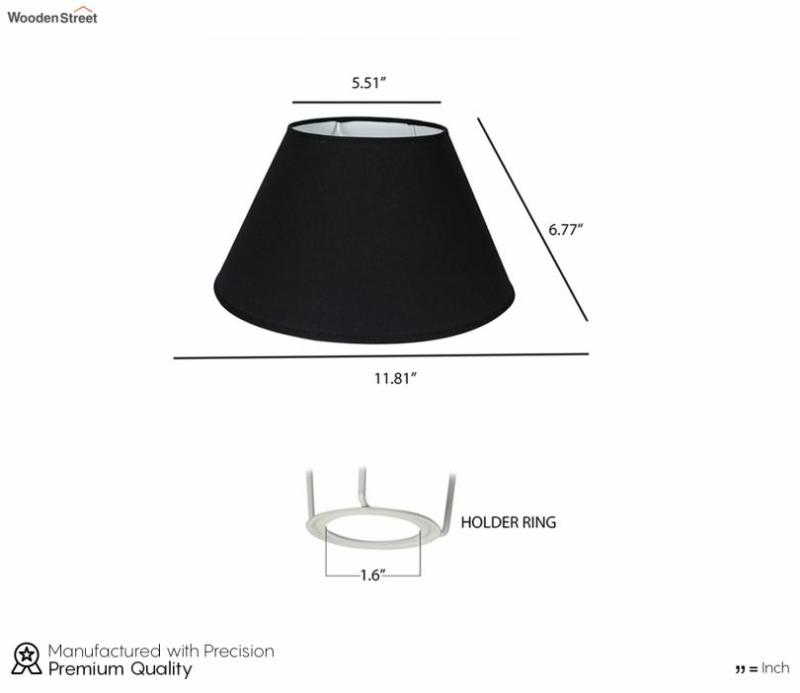 Cotton Lamp Shade (Black) Lamp Shades