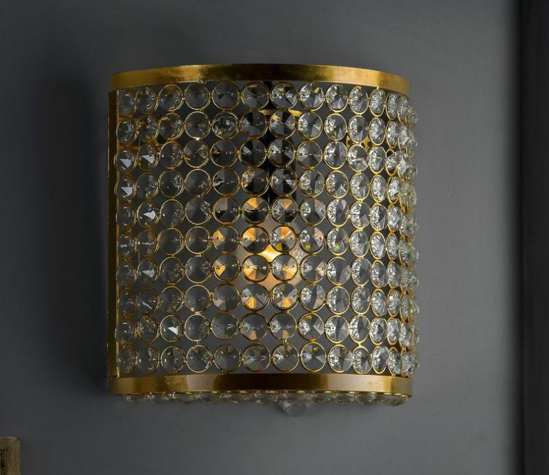 Crystal French Decorative Wall Sconce Lamp (Gold) Decorative Lights