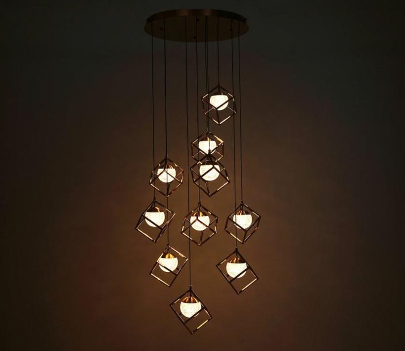 Elegant Crystal Drops Hanging Lights Ceiling Lights