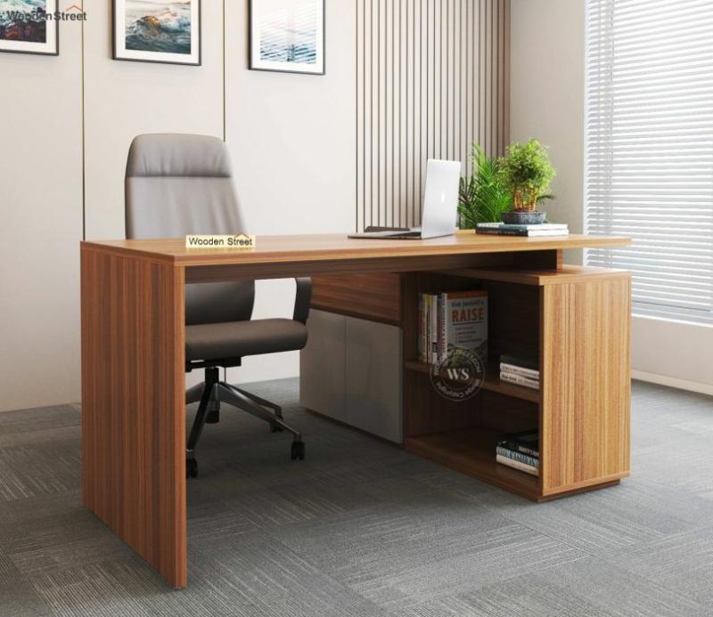 Elif Executive Table (Exotic Teak Finish) Executive Tables