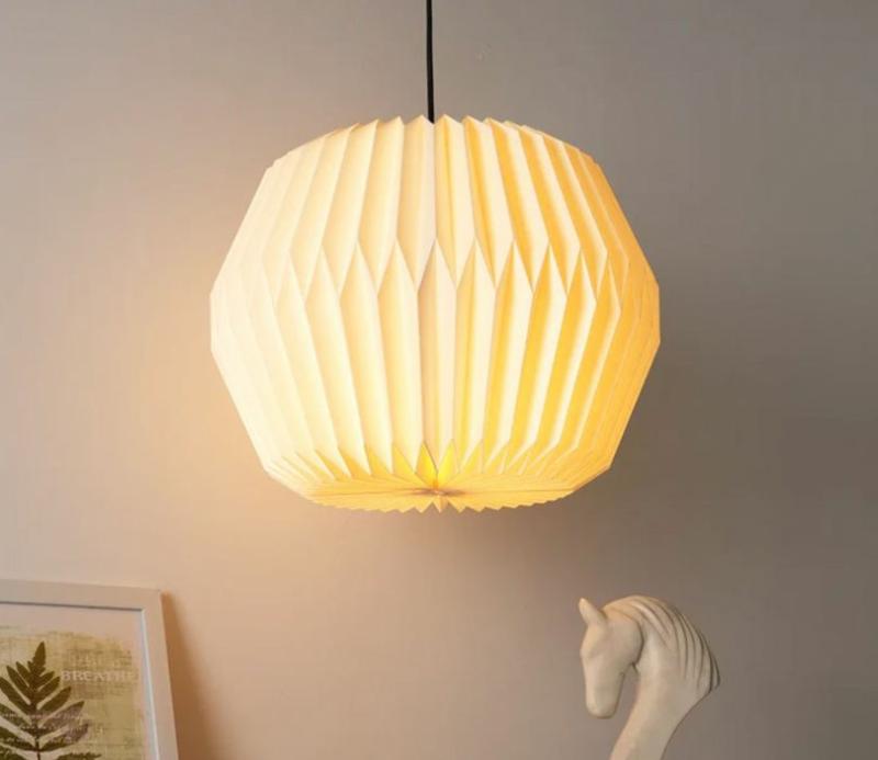 Eloide Off-White Origami Metal Pendant Lamp Ceiling Lights