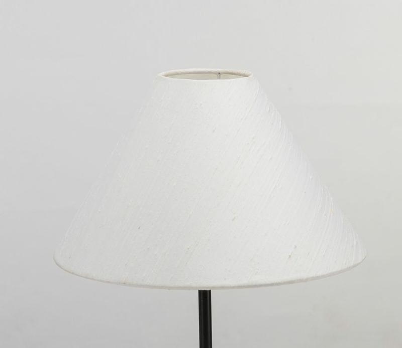 Emma Lampshade With Raw Silk Fabric In Off White Color Lamp Shades