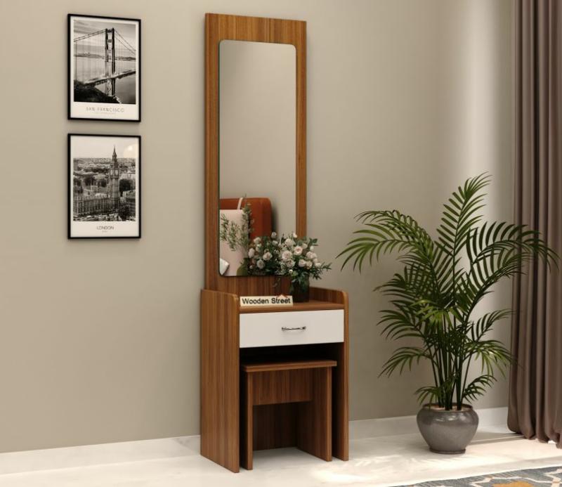 Ethos Dressing Table With Stool (Exotic Teak Finish) Bedroom Storage