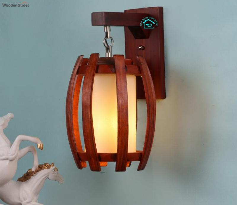 Exquisite Wood Brown Wall Lights Bedroom Lights