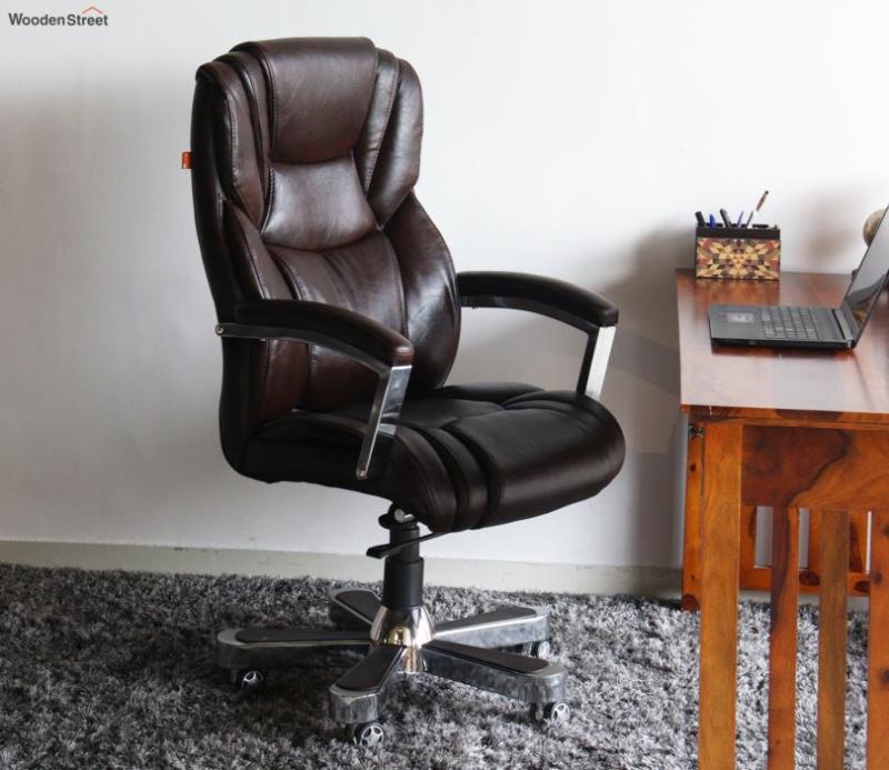 Falcon Brown High Back Office Revolving Chair Director Chairs