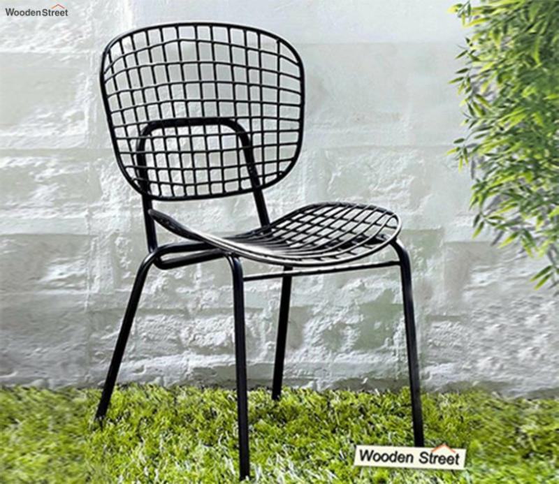 Gregor Metal Chair (Black) Cafeteria Chairs