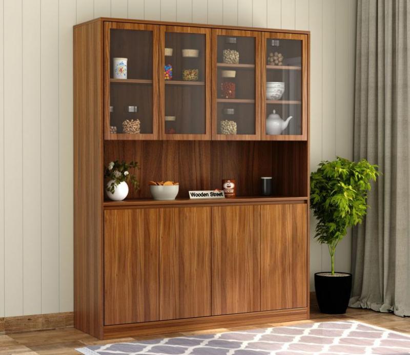 Greyson Kitchen Cabinet (Exotic Teak Finish) Crockery Unit