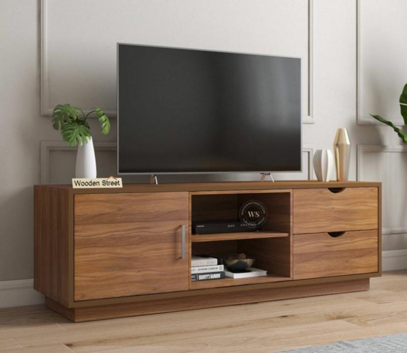 Harvey Tv Unit (Exotic Teak Finish) Living Storage