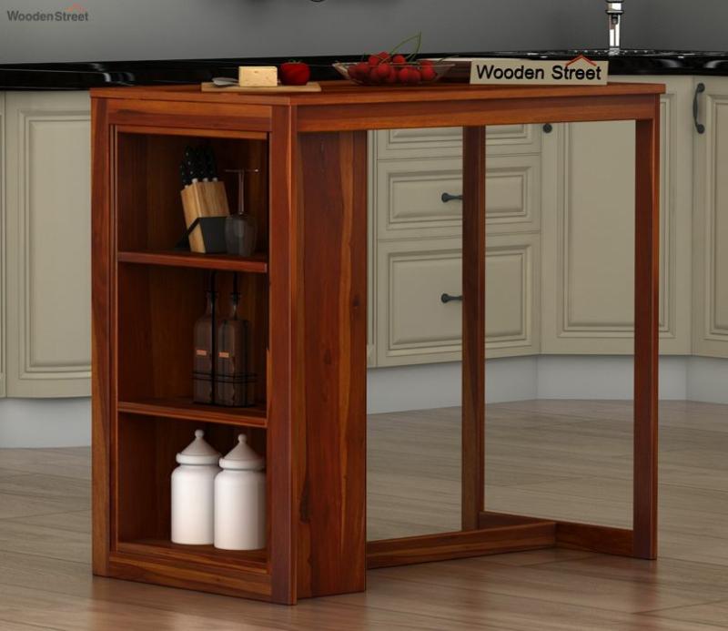 Leron Kitchen Island (Honey Finish) Kitchen Island