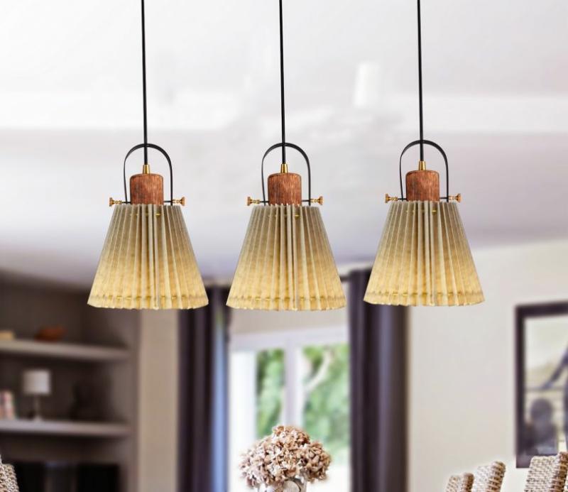 Liebe Cluster Wood & Metal Hanging Light Decorative Lights