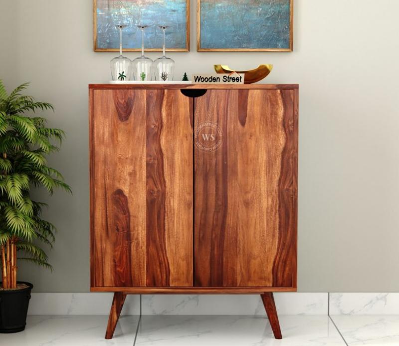 Lynton Bar Cabinet (Honey Finish) Bar Cabinets