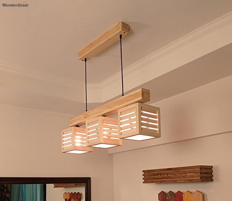 Lyon Beige Wooden Series Hanging Light Kitchen Lights