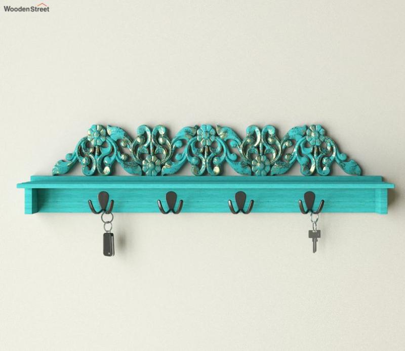 Maiden Wall Shelf With Hooks Living Storage