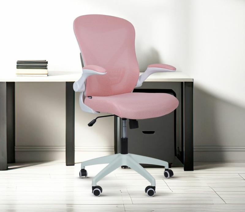 Marshal Breathable Mesh High Density Foam Ergonomic Office Chair (Pink) Study & Office