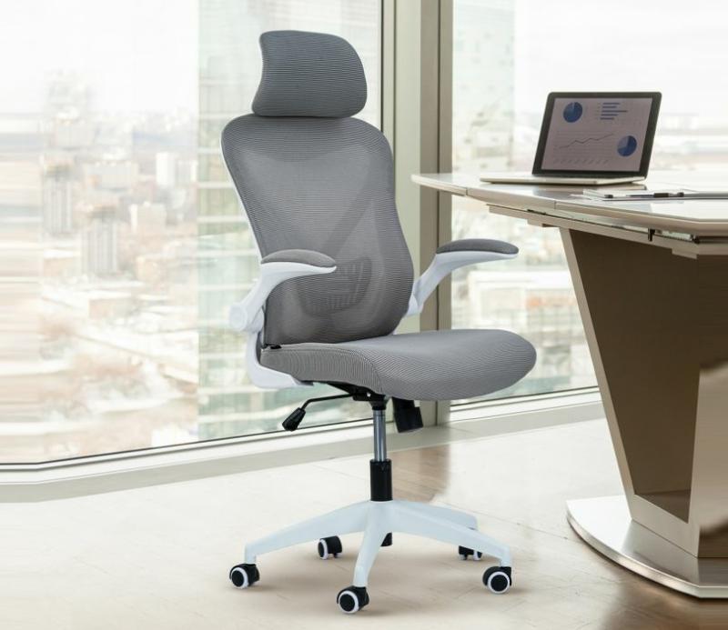 Marshal Pro Breathable Mesh High Density Foam Ergonomic Office Chair (Grey) Computer Chairs