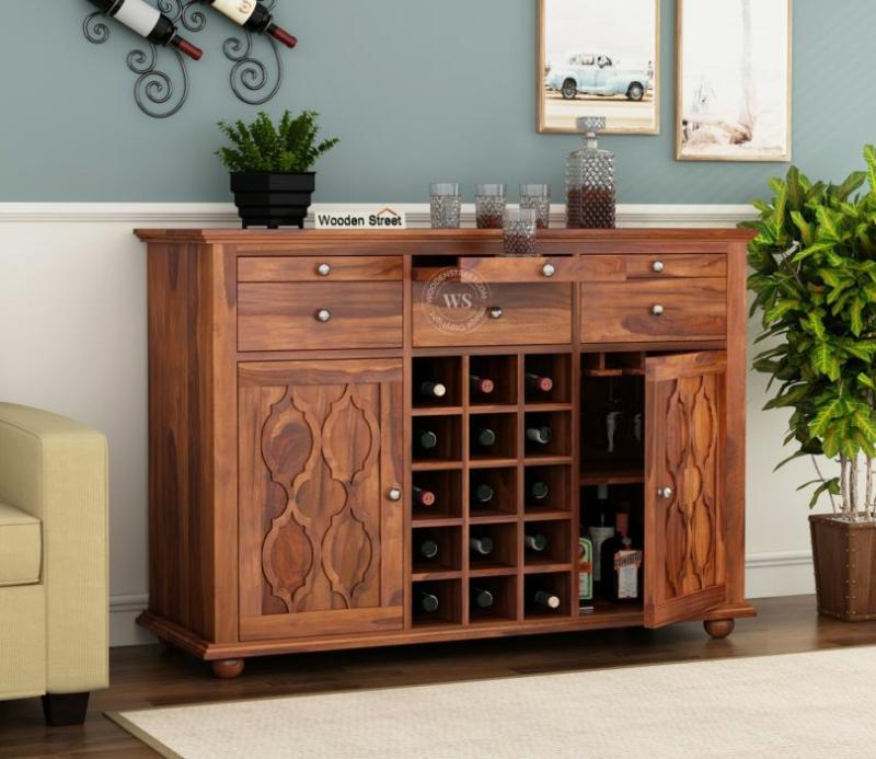 Montana Bar Cabinet (Honey Finish) Bar Cabinets