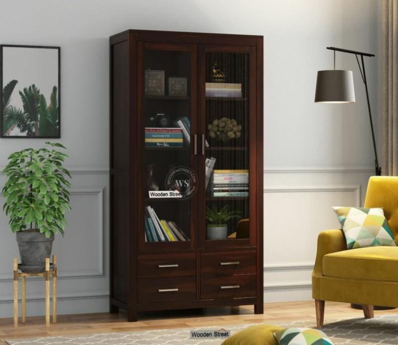 Portus Bookshelf (Walnut Finish) Bookshelves