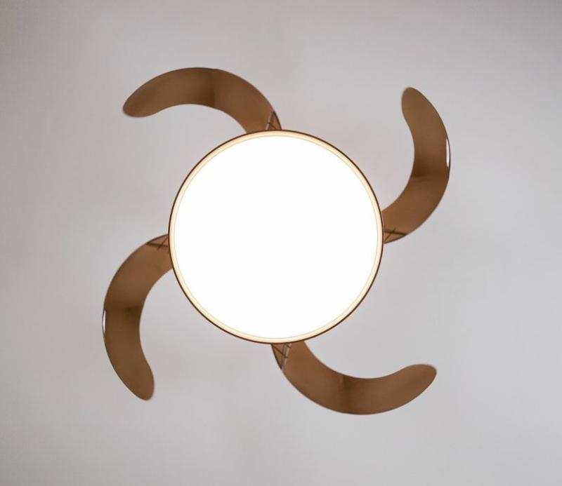 Purity In Motion Lighting Fan-Brown Ceiling Lights