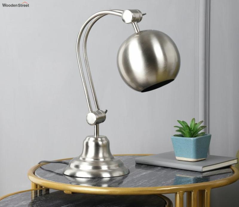 Silver Pewter Finish Globe Poulsen Double Adjustable Lamp Lamps