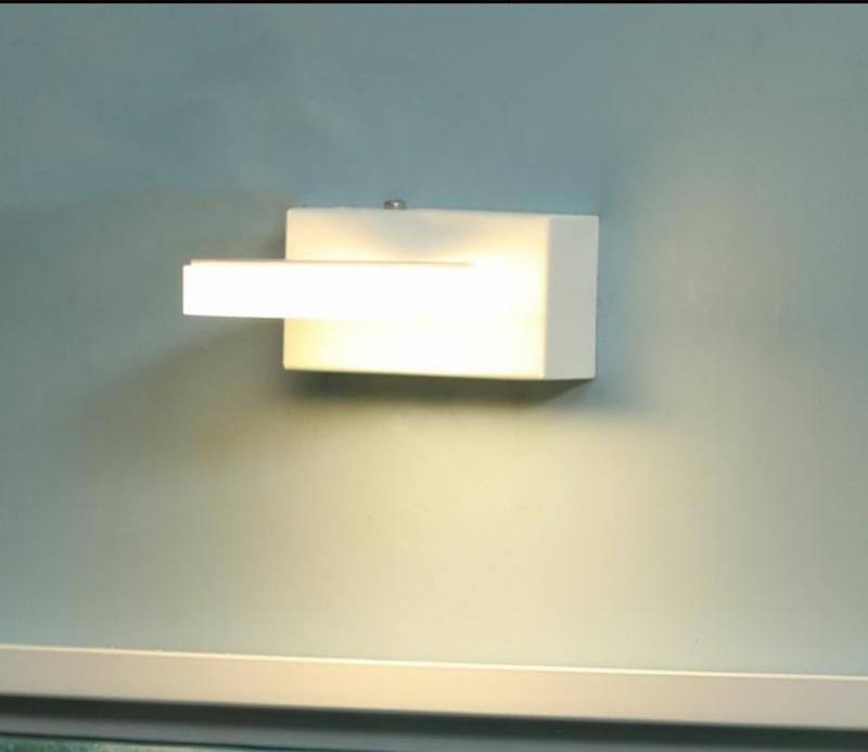 Square White Steel Picture Light Bathroom Lights