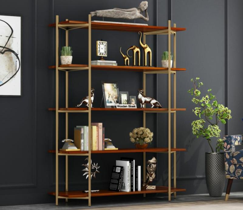 Tristan Display Unit (Honey Finish) Bedroom Storage