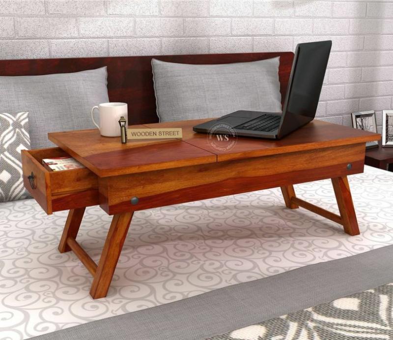 Zadran Study Table (Honey Finish) Laptop Tables