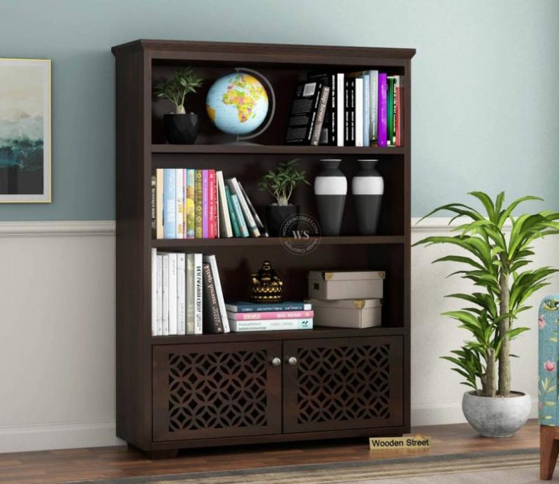 Cambrey Book Shelves (Walnut Finish) Office Cabinets