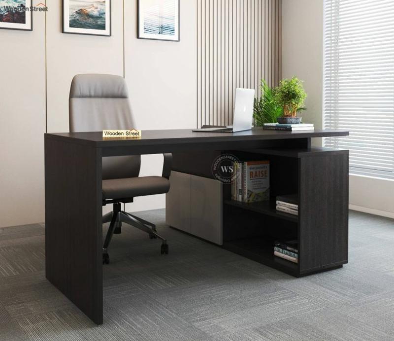 Elif Executive Table (Flowery Wenge Finish) Office Tables