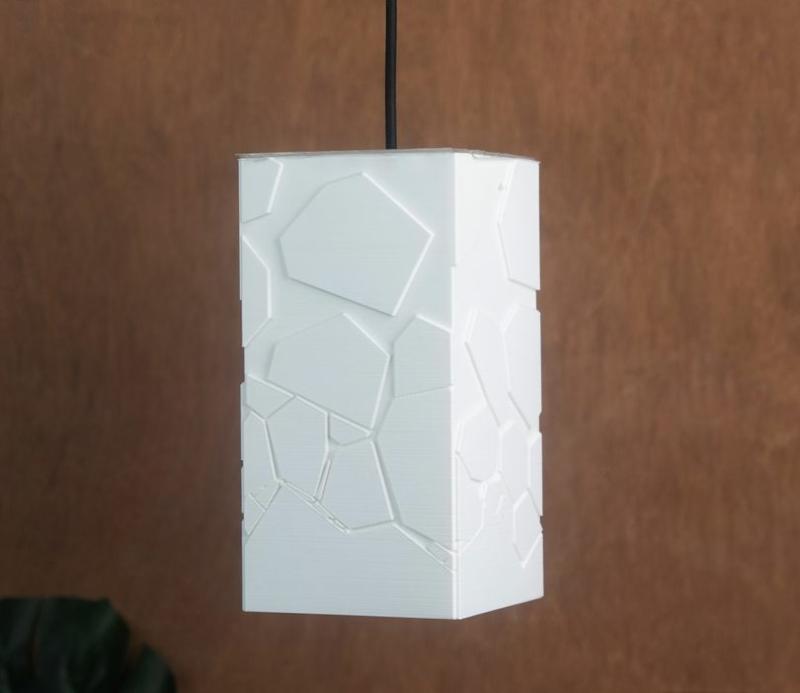 Fragmenting Verglas Eco-Friendly Processed Plant Starch Based Pendant Lamp Ceiling Lights