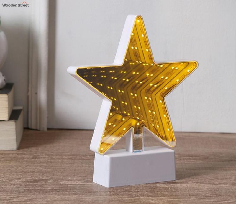 Star Shaped Led Lighting With Mirror Lamps & Lighting